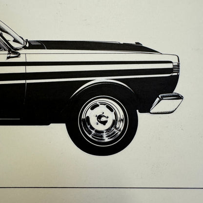 1964 Mercury Comet Super Cyclone Concept Illustration Art Drawing Hand Drawn