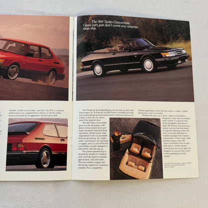 1990 Saab Car Sales Brochure Catalog 900 9000 900 SPG Turbo Convertible