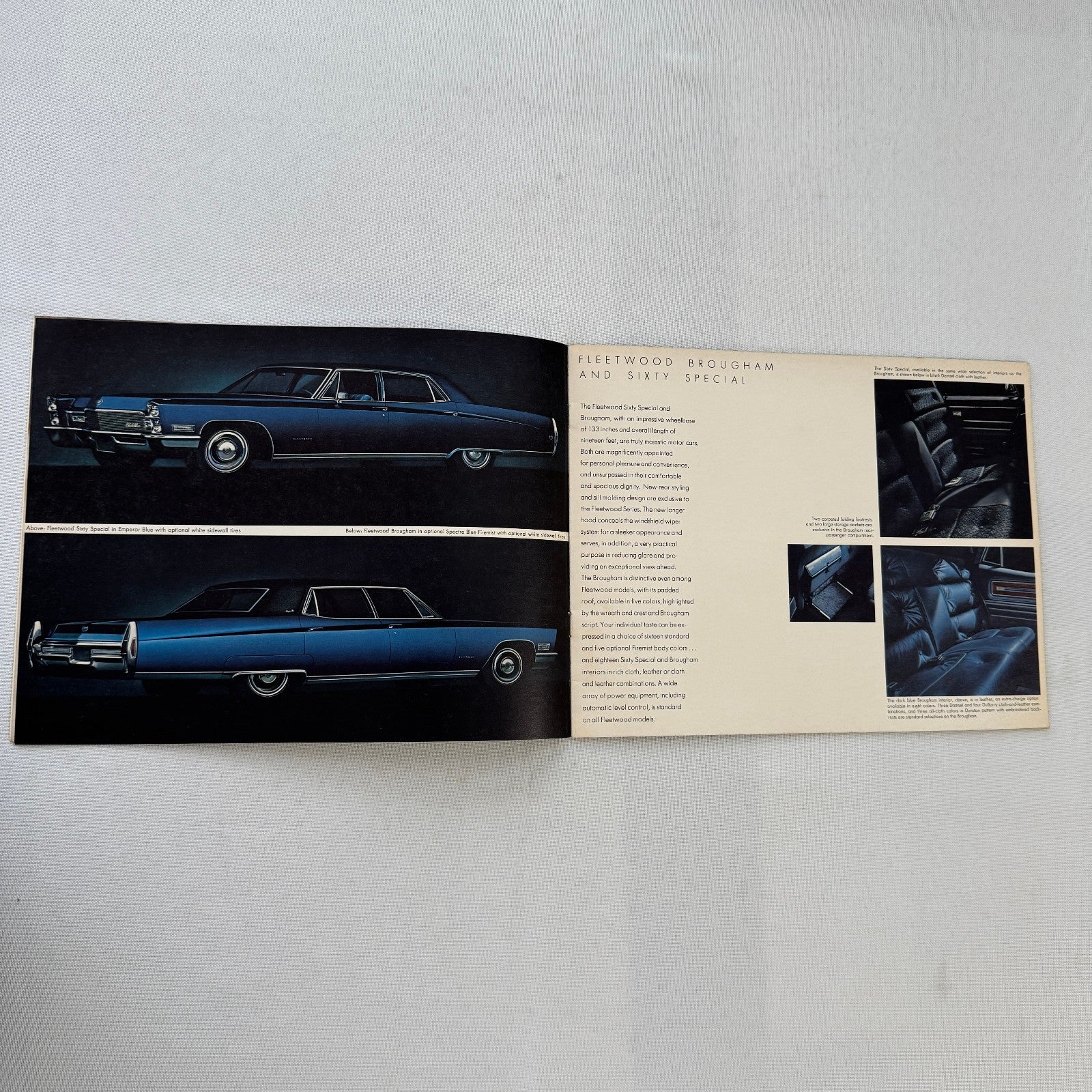 1968 Cadillac Car Sales Brochure Catalog Fleetwood Brougham Eldorado DeVille