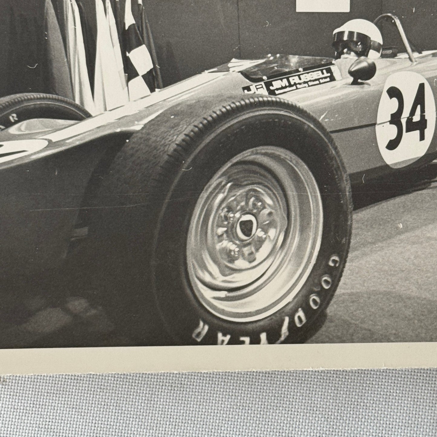 Vintage Car Racing Photo Circuit Mont Tremblant Quebec Jim Russell Photograph