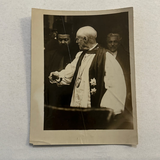 Funeral Service Late Archbishop of Brusa UK Press Photo Photograph Canterbury