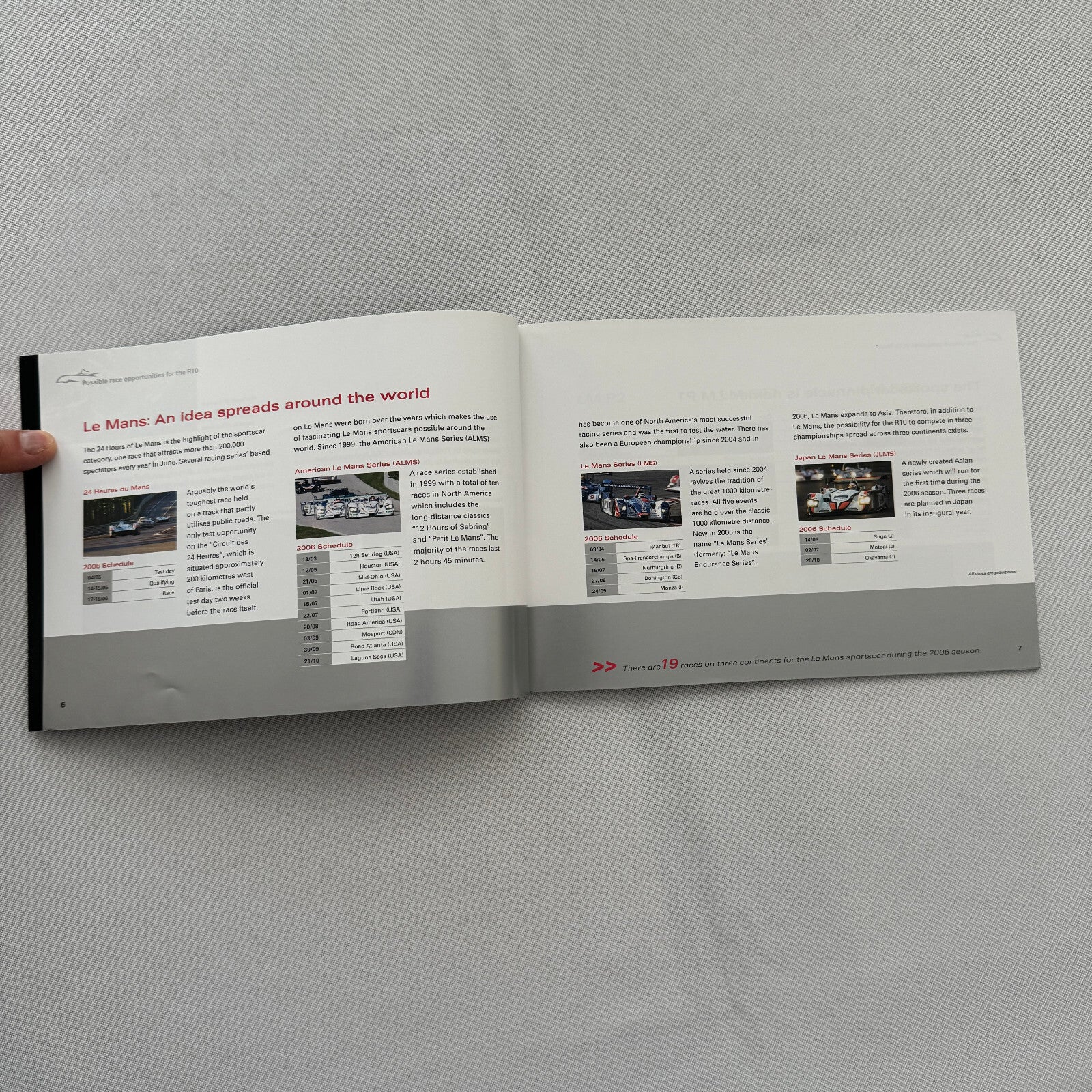 Audi R10 LeMans Racing Media Information Brochure 24 Hours of Le Mans