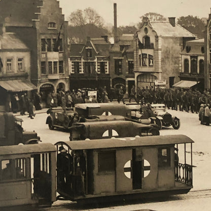 Press Photo Photograph I Was a Spy Movie Film Set 1933 Cars People Buildings