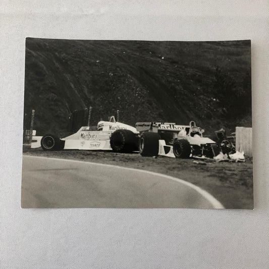 James Hunt Car Crash Racing Driver Formula One F1 Car Photo Photograph Print
