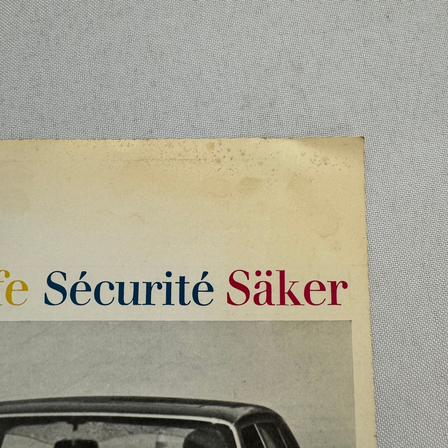 Mercedes Benz Safety Feature Sales Brochure Catalog Advertising European Market