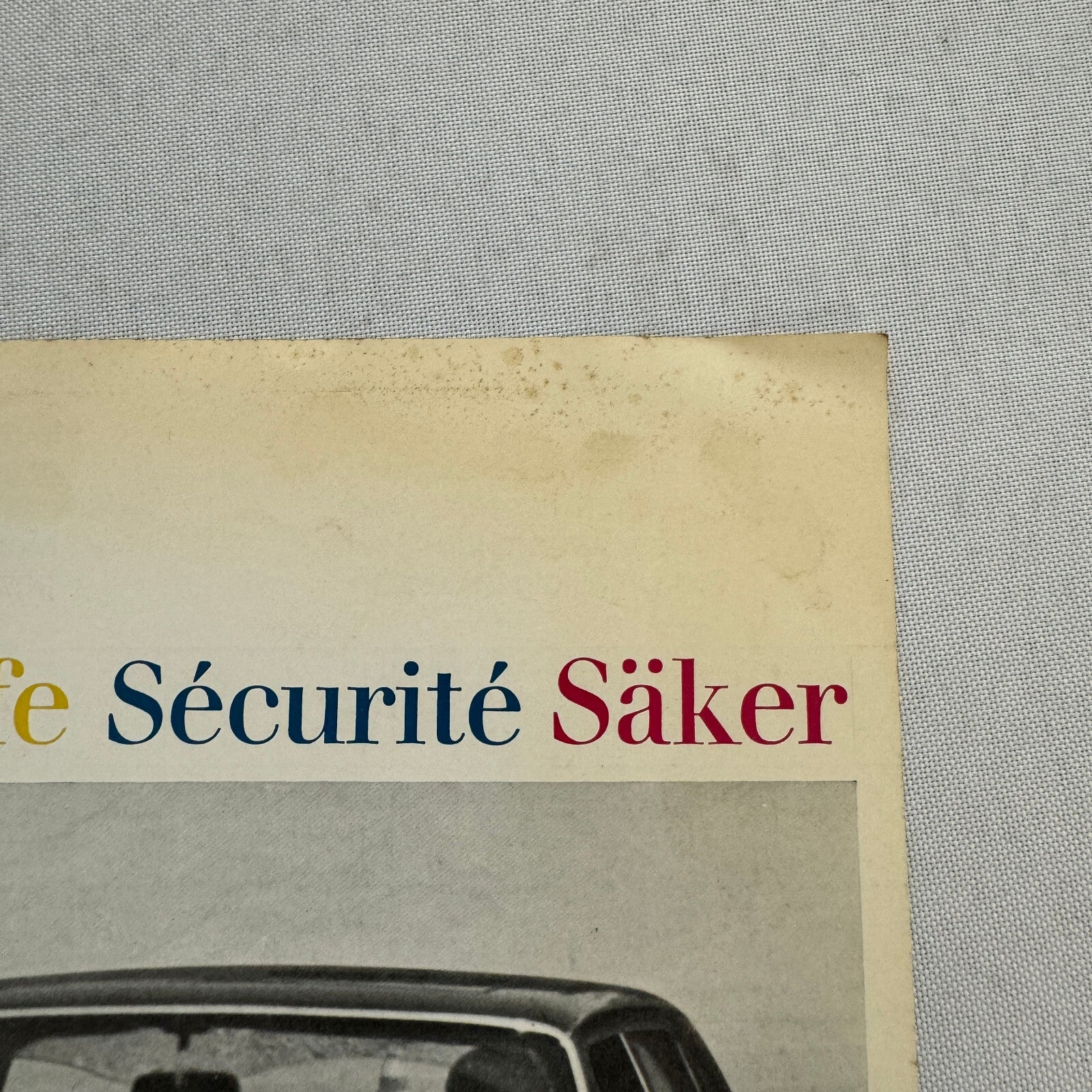 Mercedes Benz Safety Feature Sales Brochure Catalog Advertising European Market