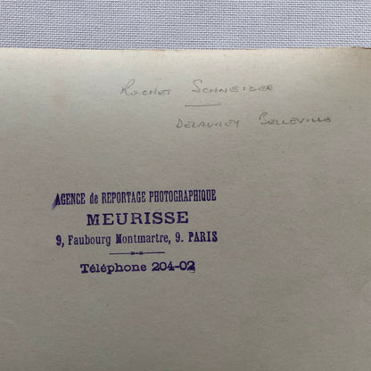 Antique Press Photo Photograph Agence Meurisse Paris Nice Rally Racing Car Cars