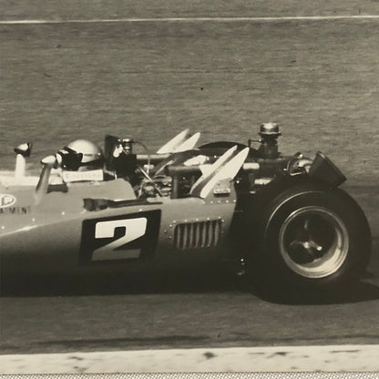 Mario Andretti Indianapolis Indy Racing Photo Photograph 1969 Hawk Car Brawner