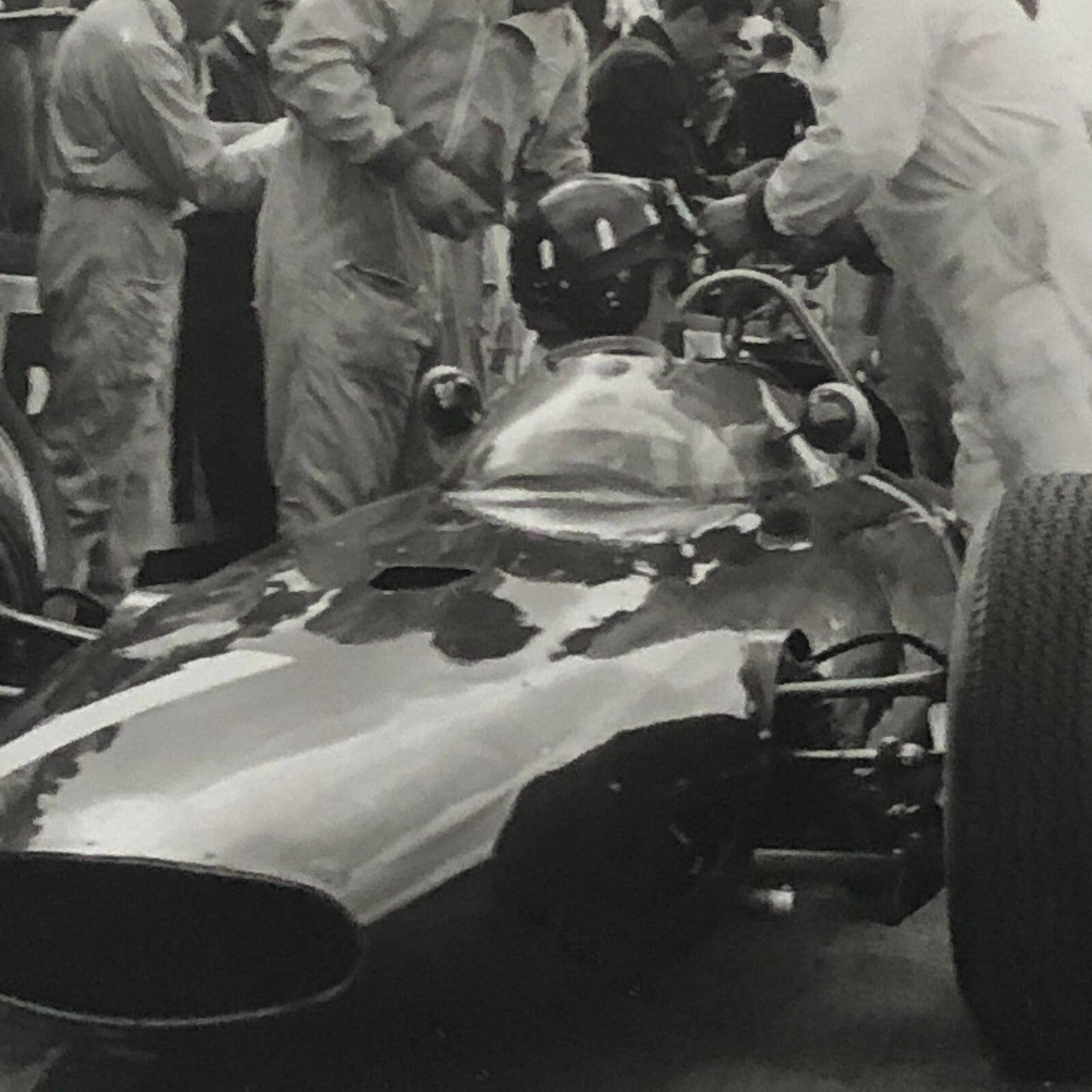Vintage Racing Photo Photograph Graham Hill BRM Car Grand Prix