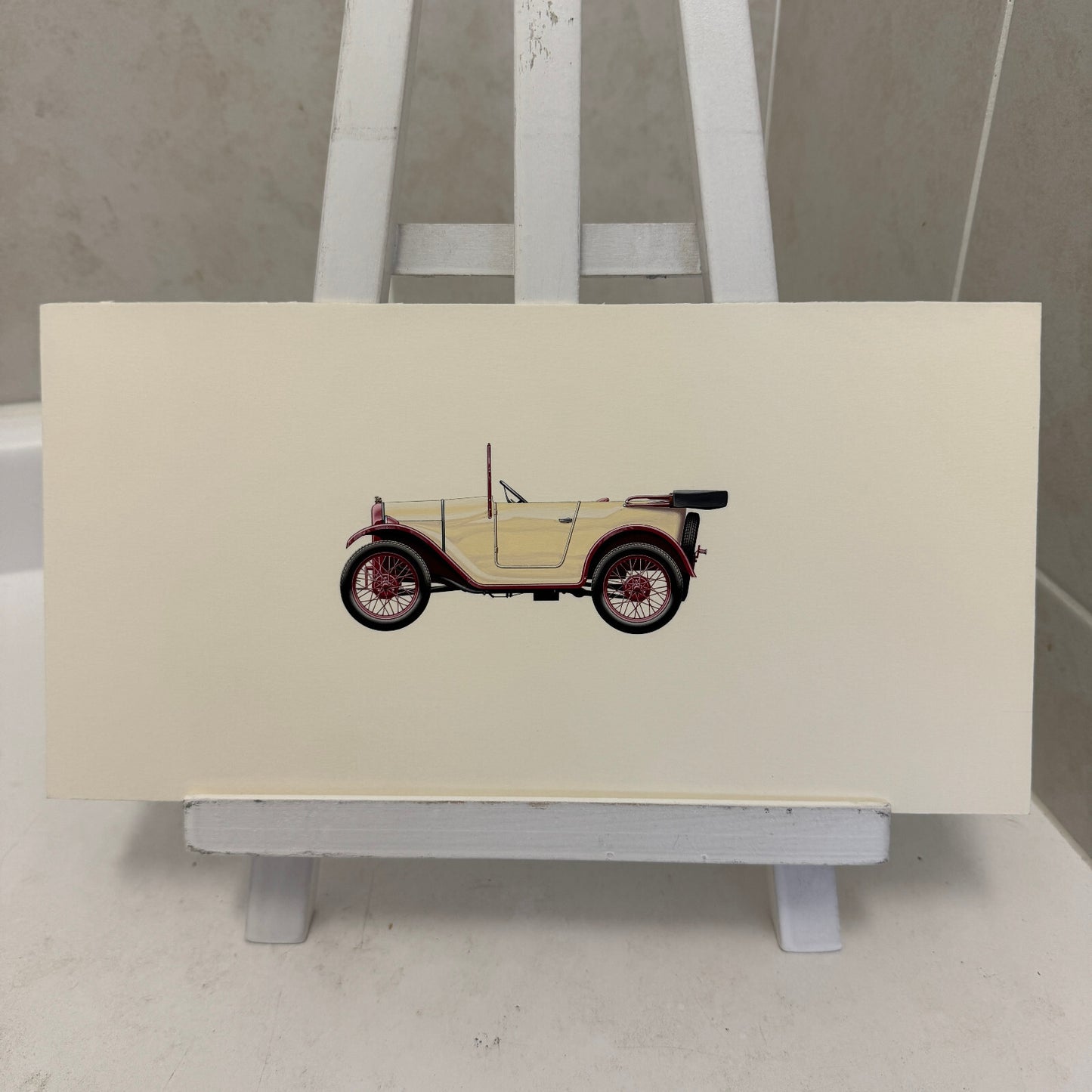 1928 Dixi Tourer Car Automobile Illustration Art Drawing Hand Drawn Robert Preis