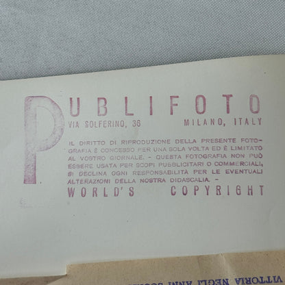 Juan Manuel Fangio Retirement Vacation Holiday Italian Press Photo F1 Racing