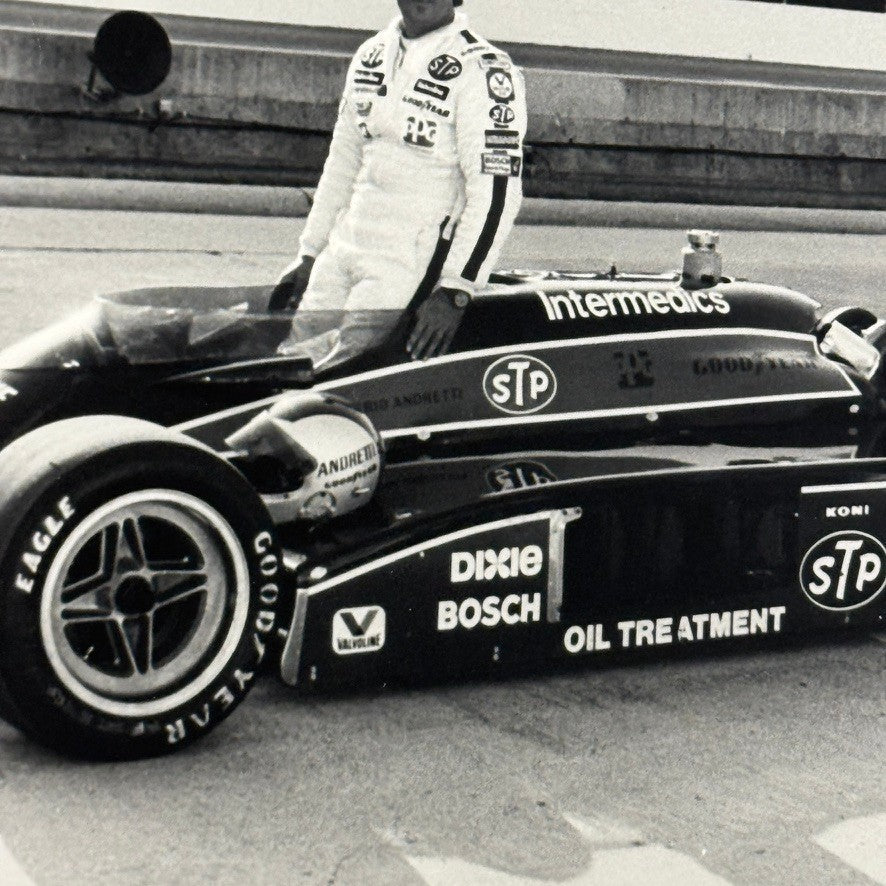 Vintage Indy Racing Photograph Photo Mario Andretti Driver Modern Print