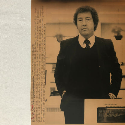 Vintage Press Photo Photograph Montreal 1983 Computer Business Prediction 