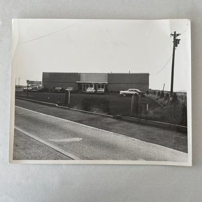 Vintage Photograph Photo Print 1950s 1960s Cars Automobiles Outside Building