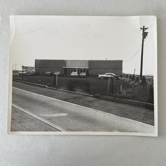 Vintage Photograph Photo Print 1950s 1960s Cars Automobiles Outside Building