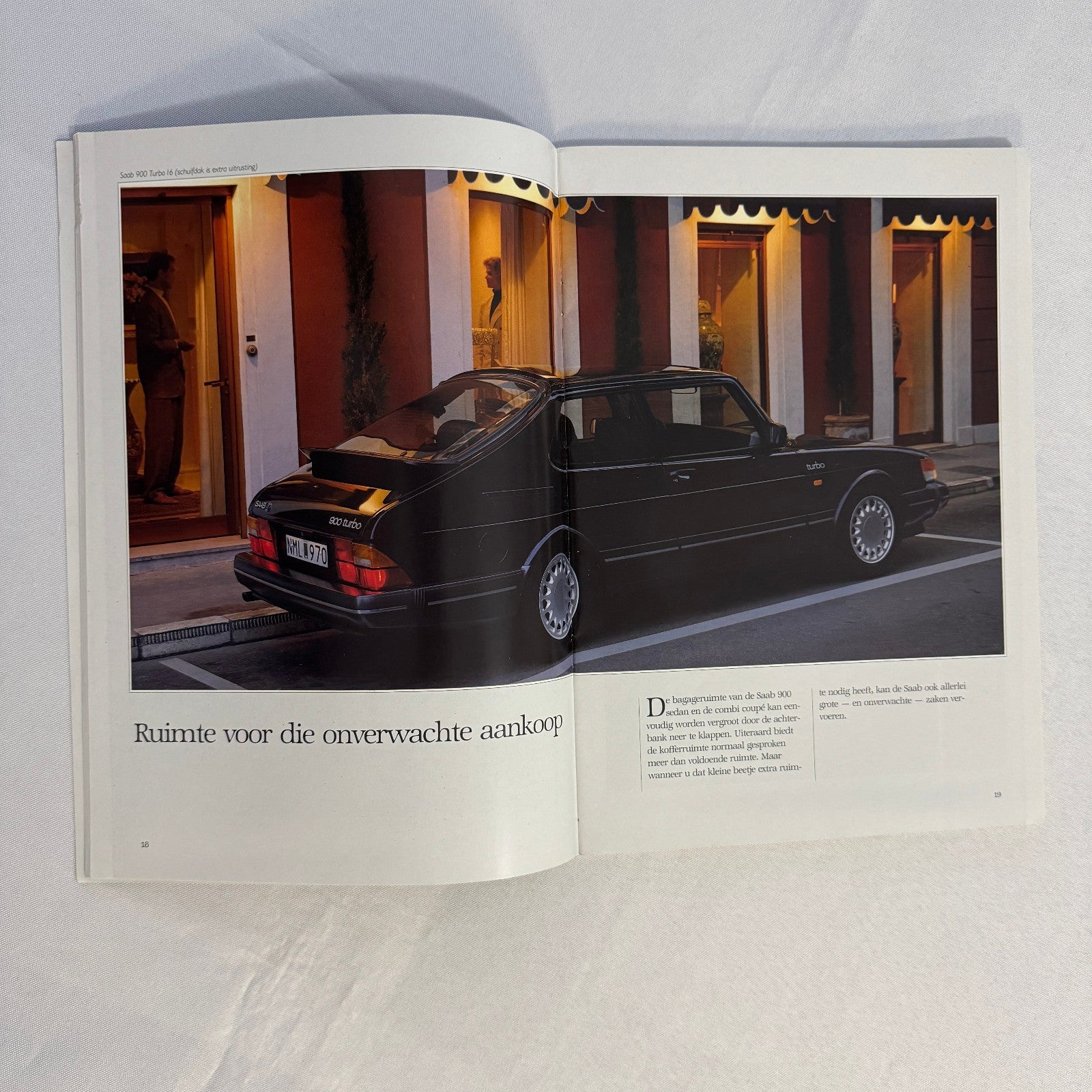 Vintage Saab 900 Car Sales Brochure Catalog 900 Cabriolet 900 Turbo 16S DUTCH