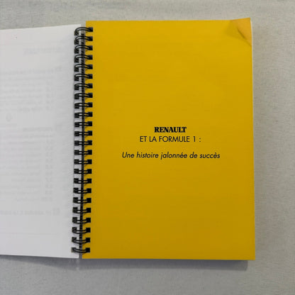 Renault Formula One F1 Racing Championship Press Brochure FRENCH 1992 - 1995