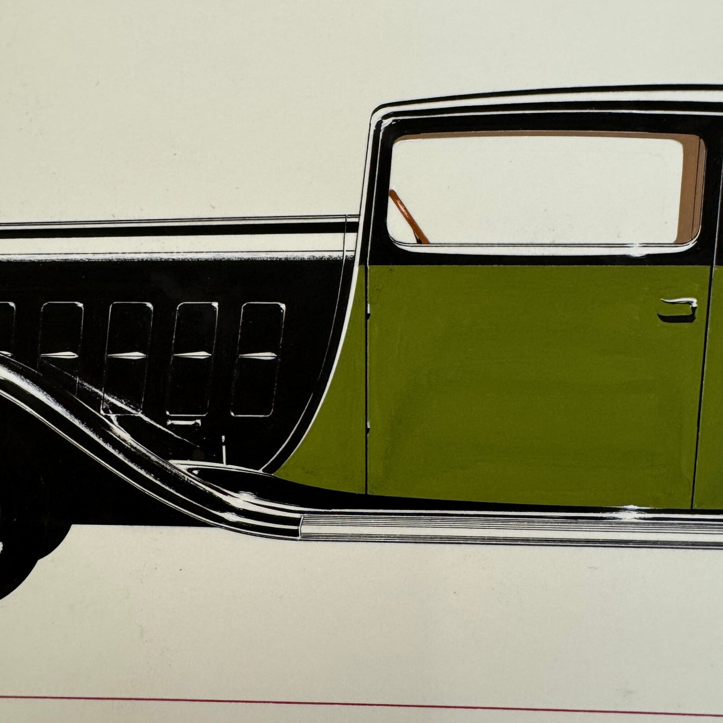 Graf & Stift Type MF6 Berline Car Automobile Illustration Art Drawing Hand Drawn