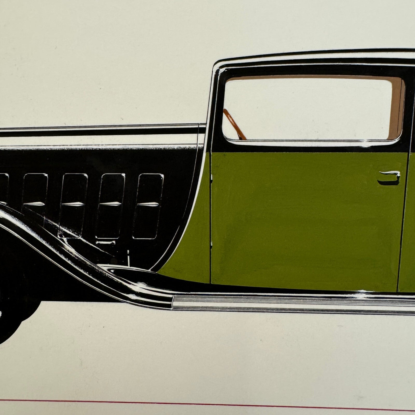 Graf & Stift Type MF6 Berline Car Automobile Illustration Art Drawing Hand Drawn