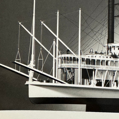 Vintage Photo Photograph JM White Steamboat Steam Boat Ship Scale Model