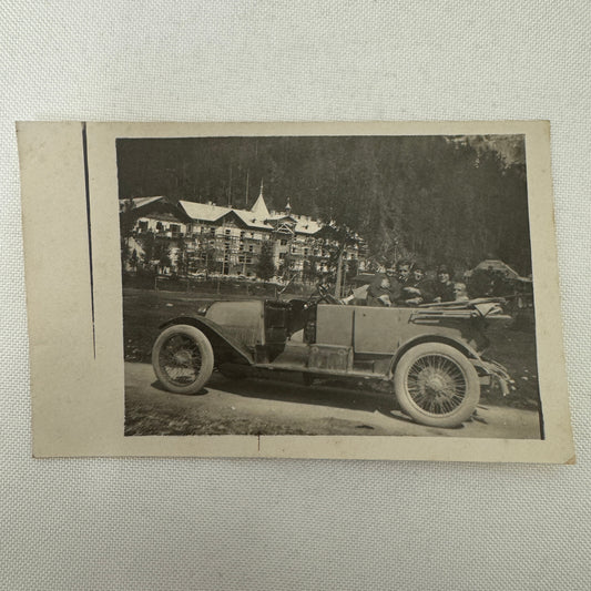 Antique Car Automobile People Family Real Photo Postcard RPPC Photograph
