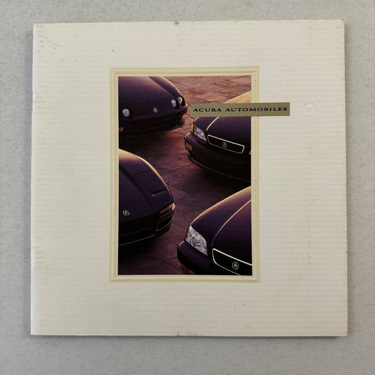 Acura Car Sales Brochure Catalog Integra NSX Legend TL 1995 1996