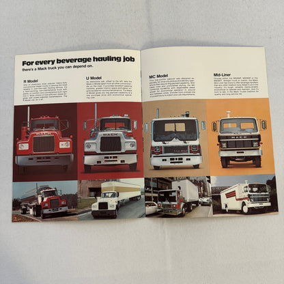 Mack Beverage Hauling Truck Sales Brochure Catalog R U MC Model Mid Liner