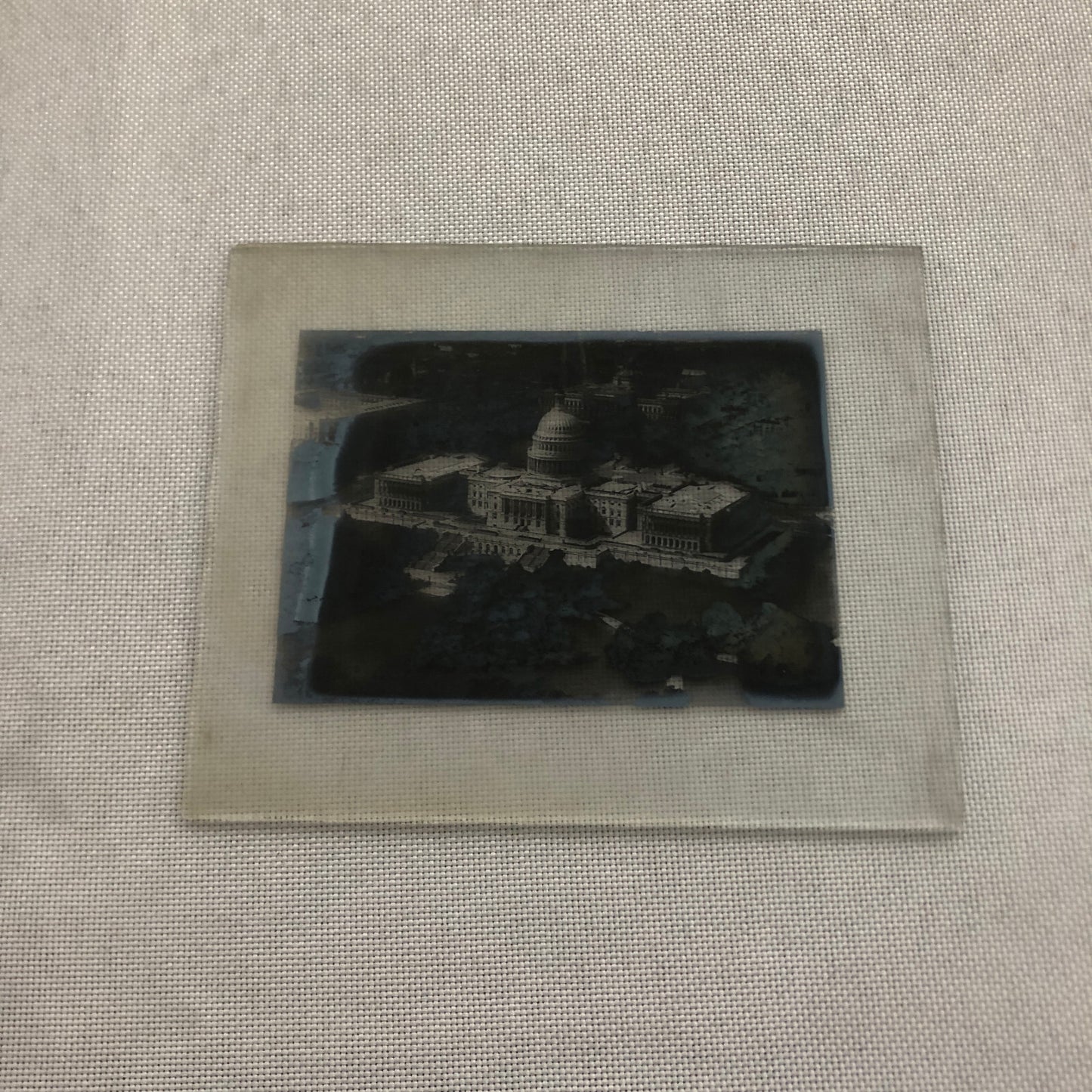 Glass Plate Lantern Slide United States Capitol Building Washington DC