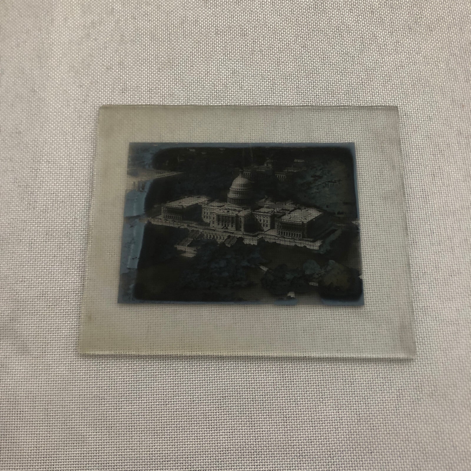 Glass Plate Lantern Slide United States Capitol Building Washington DC