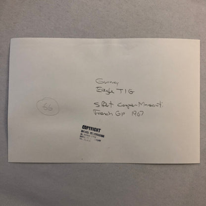 Racing Photo Photograph Dan Gurney Eagle and Jo Siffert Cooper Maserati 1967