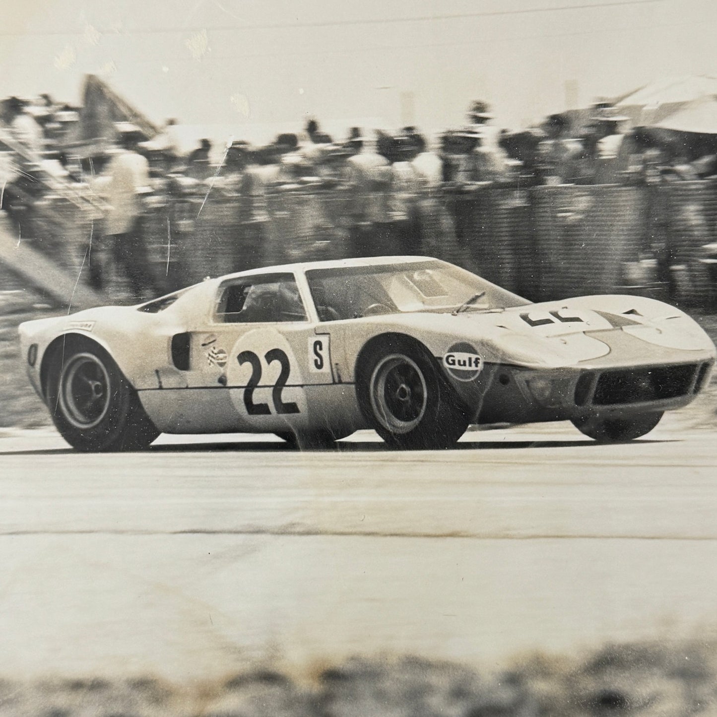 Vintage Ford GT40 Racing Photo Photograph Print Ford GT