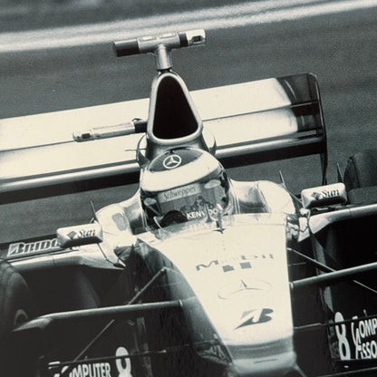 Mika Hakkinen McLaren Mercedes Racing Car Driver Photo Photograph 1998