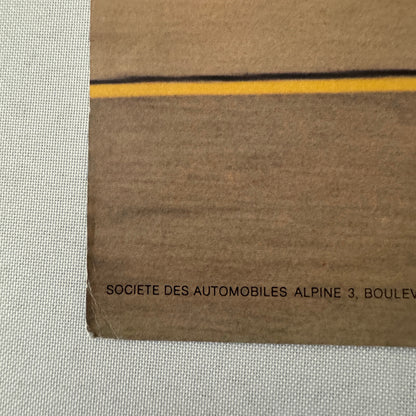 Renault Alpine Racing Car Sales Brochure Catalog Monte Carlo Rally Rallye FRENCH