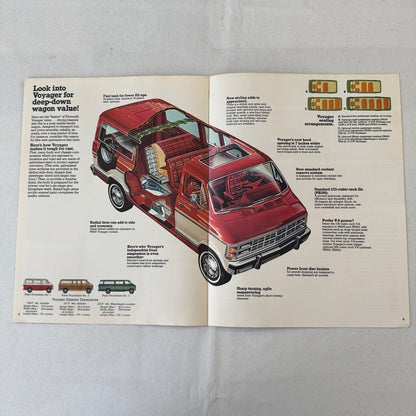 1979 Plymouth Voyager Van Wagon Sales Brochure Catalog