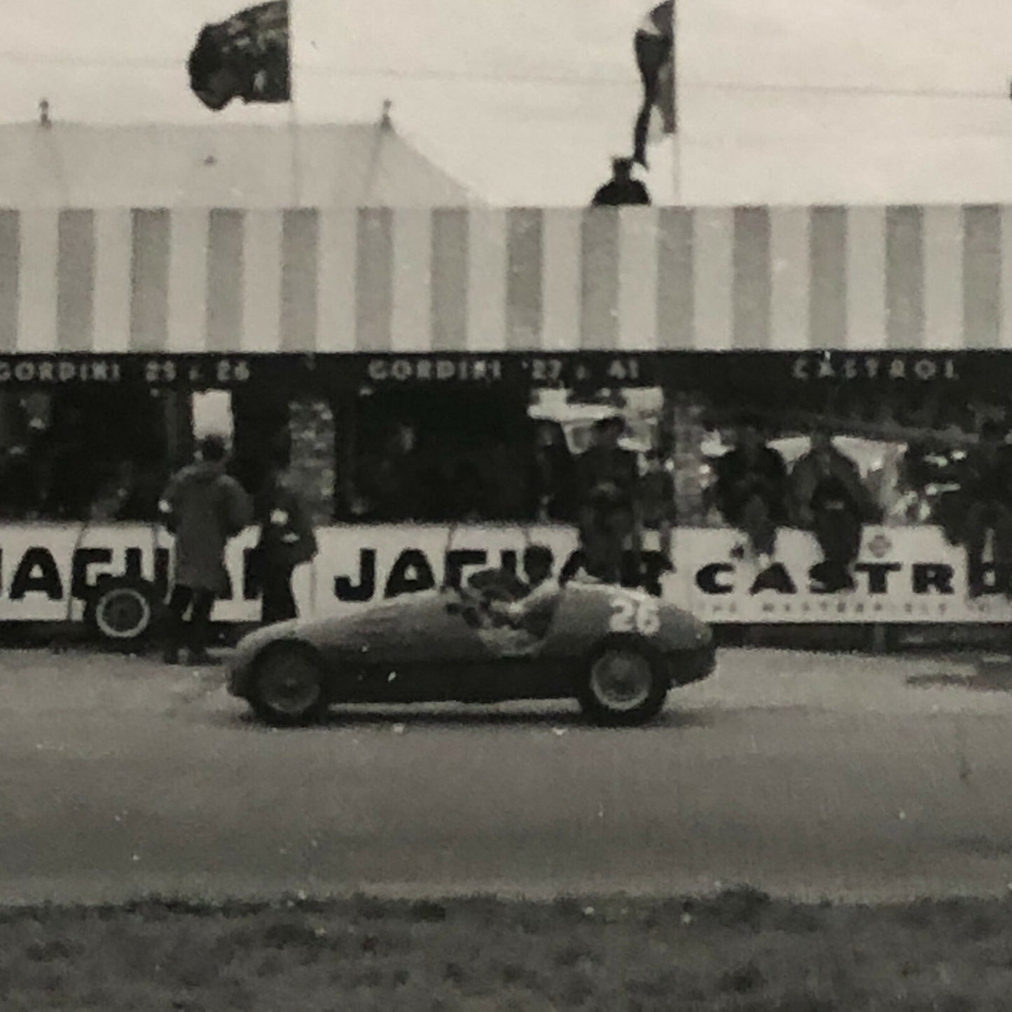 Vintage Racing Car Photo Photograph Print Robert Manzon Gordini 1952 Silverstone