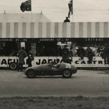 Vintage Racing Car Photo Photograph Print Robert Manzon Gordini 1952 Silverstone