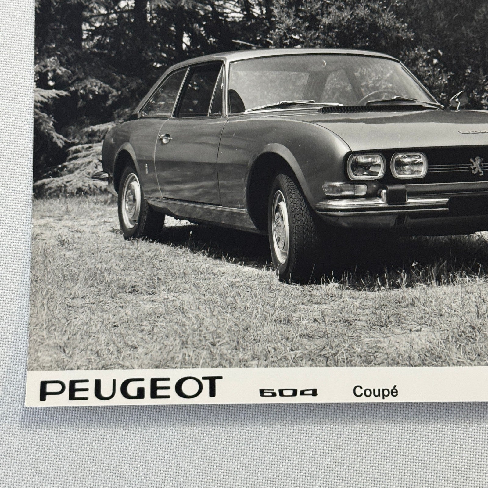 1970 Peugeot 504 Coupe Factory Press Photo Photograph Vintage