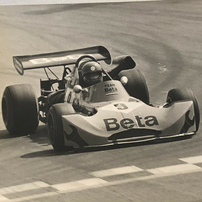 Vintage Racing Car Photo Photograph Print Team Beta Tag 209