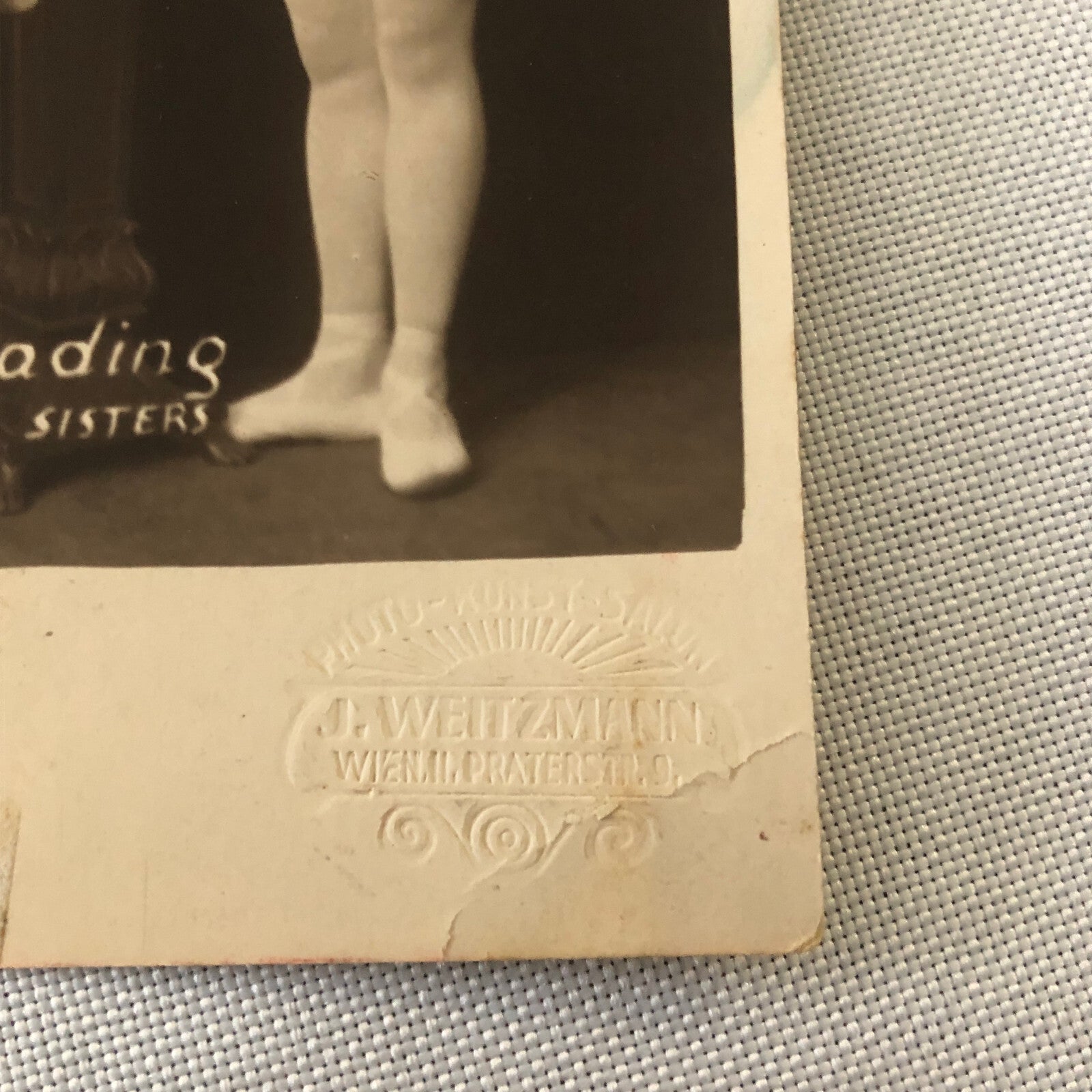 Circus Performers in Costume Real Photo Postcard Post Card RPPC Reading Sisters