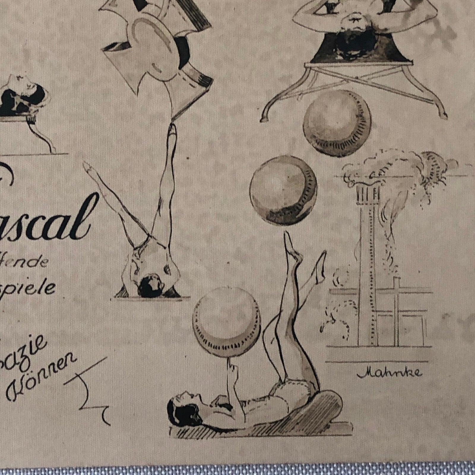 Circus Performer Acrobat Photo Photograph Vintage Bertl Pascal