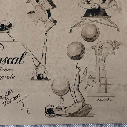 Circus Performer Acrobat Photo Photograph Vintage Bertl Pascal