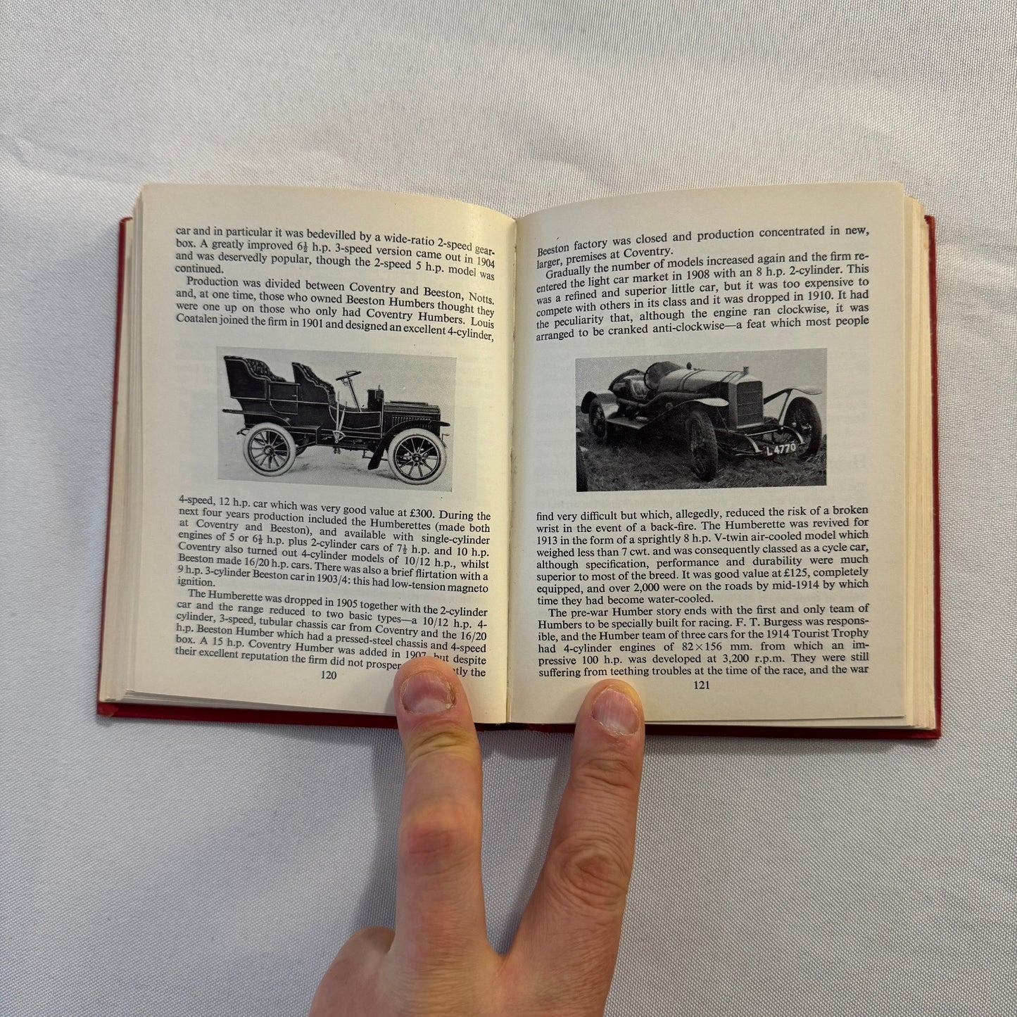1963 Veteran Motorcar Pocketbook Book Vintage Bugatti Benz Rolls Royce and More