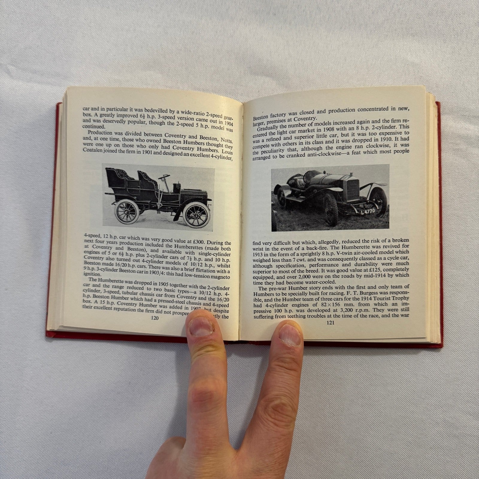 1963 Veteran Motorcar Pocketbook Book Vintage Bugatti Benz Rolls Royce and More