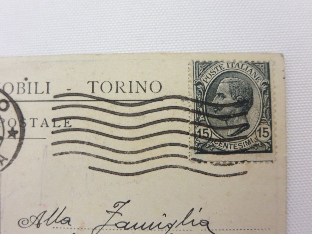 Vintage Italia Fabrica Automobili Torino Car Postcard Post Card 