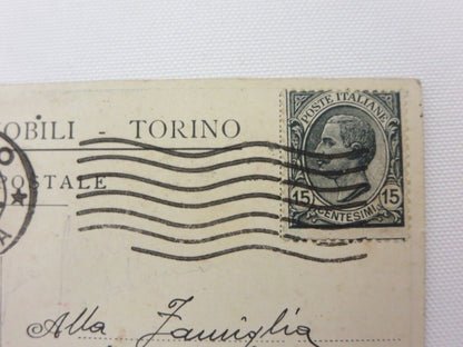 Vintage Italia Fabrica Automobili Torino Car Postcard Post Card 