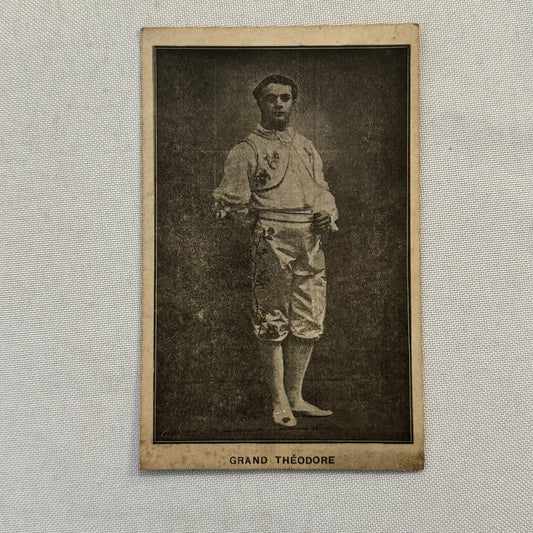 Vintage Circus Performer or Theatre Actor Postcard Post Card Grand Theodore
