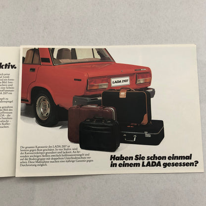 Lada 2107 Car Sales Brochure Catalog GERMAN Text European Market