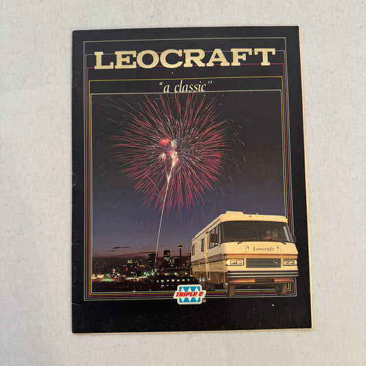 Leocraft Motorhome Camper Motor Home RV Sales Brochure Catalog Vintage
