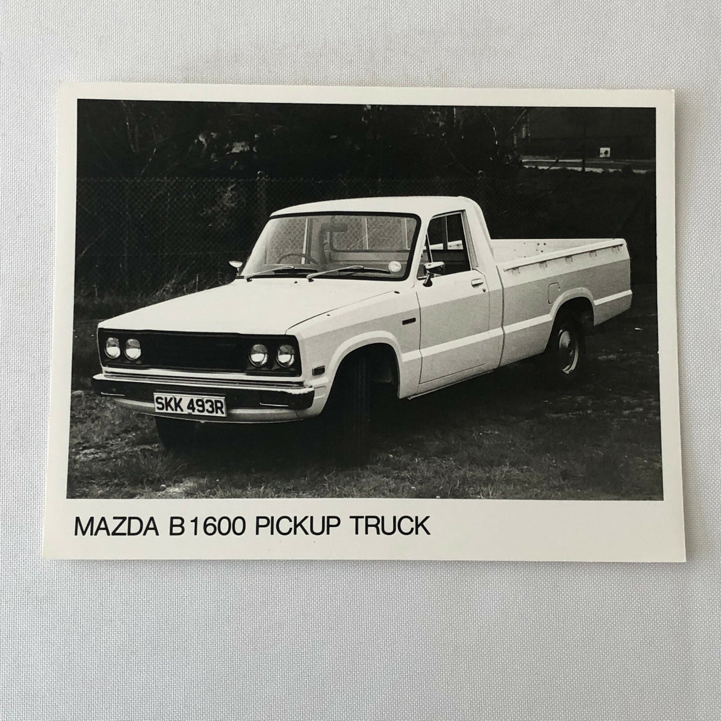 Vintage Mazda B1600 Pickup Truck Factory Photo Photograph B 1600 Minitruck 