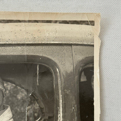 Vintage Stock Car Racing Car Driver Photo Photograph